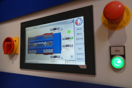 Bedienung über Touchdisplay